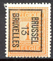 BE  PO 37  (*)    ---   BRUXELLES   ---   1913 - Typos 1912-14 (Lion)