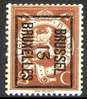 BE  PO 41  (*)    ---   BRUXELLES   ---   1913 - Typografisch 1912-14 (Cijfer-leeuw)