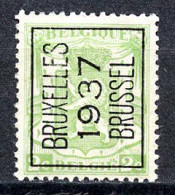 BE  PO 321  A  (*)   ---   BRUXELLES  ---   1937 - Typos 1936-51 (Kleines Siegel)