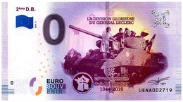 Billet Touristique - 0 Euro - France - 2ème D.B. - (2019-2) - Privatentwürfe