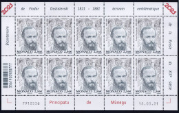 Monaco N°3286 - Feuille Entière - Neuf ** Sans Charnière - TB - Unused Stamps
