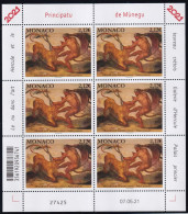 Monaco N°3295 - Feuille Entière - Neuf ** Sans Charnière - TB - Unused Stamps