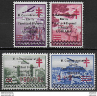 1941 Lubiana Italian Occupation 4v. MNH Sassone N. 35/38 - Other & Unclassified