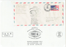 29e Expedition - 1 LS De Soutien Logistique VXE-6 Aux Explorateurs Dôme C - Lettre Acheminée Par US NAVY - Lettres & Documents