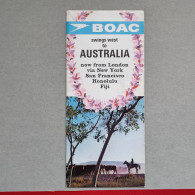 BOAC - Avion Rolls-Royce 707- AUSTRALIA, Vintage Tourism Brochure, Prospect, Guide - Cuadernillos Turísticos