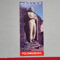 CEYLON POLONNARUWA / SRI LANKA, Vintage Tourism Brochure, Prospect, Guide, - Dépliants Touristiques