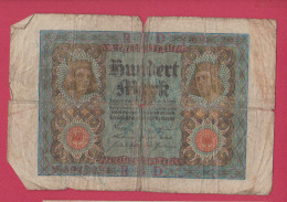 ALLEMAGNE - 100 MARKS 1920 - Collections