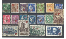 Yvert 476 à 493  - Série De 18 Timbres Divers Oblitérés - Otros & Sin Clasificación