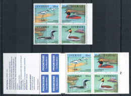 Suede ** Carnet C2349 - N° 2349 à 2352 - Oiseaux Aquatiques - Unused Stamps