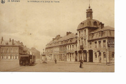 Saint Ghislain La Biblioteque Et Le Tram - Saint-Ghislain