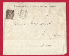 !!! SUISSE, LETTRE AU TARIF IMPRIMÉ DE LAUSANNE POUR LA SAVOIE DE 1878 AFFRANCHIE AVEC 5CTS HELVETIA ASSISE - Gebraucht