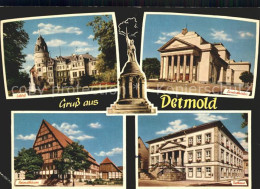 72227483 Detmold Schloss Landestheater Heimathaeuser Rathaus Denkmal Detmold - Detmold