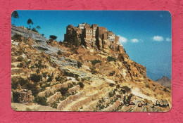 Yemen- TeleYemen- Town On The Rock. Magnetic Phone Card Used By 240 Units. - Yémen