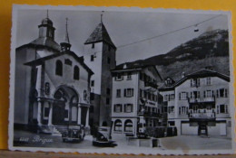 (BRI2) BRIUGUE -T. SEBASTIANSPLATZ / ANIMATA  - NON VIAGGIATA 1920/30ca - Brigue-Glis 