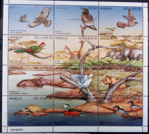 Angola 1996, Endemic Animals, MNH Sheetlet - Angola