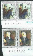 Italia 1984; Arte Italiana, Serie Completa. 2 Coppie Con Il Numero Del Foglio. - 1981-90: Nieuw/plakker