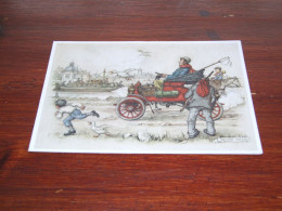 76454-               ILLUSTRATOR ANTON PIECK - CA. 11,5 X 16,5 CM. DOUBLE CARD - Pieck, Anton