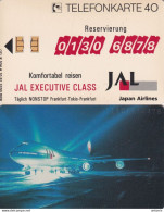 GERMANY - Japan Airlines/Boeing 747, JAL Executive Class(Deutsche Text)(K 534 A), Tirage 3200, 10/91, Mint - Avions