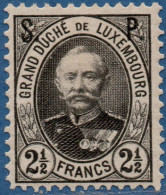 Luxemburg Service 1891 20 C S.P. Overprint (perforated 12½) MH - Dienstmarken