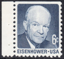 !a! USA Sc# 1393a MNH SINGLE (upper Left) From BOOKLET-PANE - Dwight D. Eisenhower - Neufs