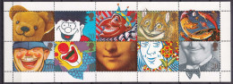 196 GRANDE BRETAGNE 1990 - Y&T 1445/54 - Ours Polichinelle Chat Policier Laurel Clown - Neuf ** (MNH) Sans Charniere - Ungebraucht