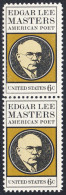 !a! USA Sc# 1405 MNH Vert.PAIR - Edgar Lee Masters - Ongebruikt