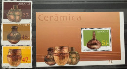 Angola 2002, Traditional Pottery, MNH S/S And Stamps Set - Angola