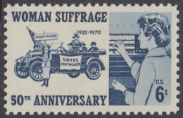 !a! USA Sc# 1406 MNH SINGLE - Woman Suffrage - Neufs