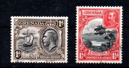 GRENADA - 1934/36 -  1 D + 1 1/2 D - King George V - Used - SG136+SG137     MyRef:E - Grenade (...-1974)