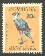 XW01-1264 South Africa Oiseau Bird Vogel Serpentaire Serpentine Serpentin - Oblitérés