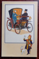 Chromo Tintin Voir Et Savoir " Automobile Origines à 1900 , Série 4 " - Voiturette Peugeot 1891 - Sammelbilder