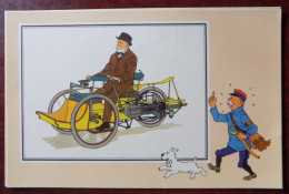 Chromo Tintin Voir Et Savoir " Automobile Origines à 1900 , Série 4 " - Voiturette Tricycle De Léon Bollée 1896 - Sammelbilder