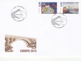 LUXEMBURG.2018 EUROPA CEPT.CASTLES.FDC - 2018