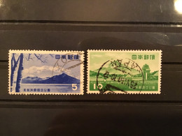 Japan 1953 Shikotsu Toya National Park Used SG 704-5 Sc 581-2 Yv 536-7 - Oblitérés