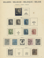 Belgium: 1849/2000 (ca.), Collection/balance In A Text-form Album And Two Stockb - Verzamelingen