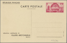 France - Postal Stationery: 1936/1939, Pictorial Cards, Collection Of 47 Differe - Altri & Non Classificati