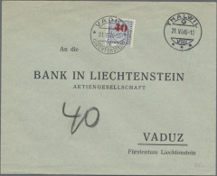 Liechtenstein - Portomarken: 1941/1954, Lot Mit 18 Unfrankierten Belegen Meist A - Impuesto