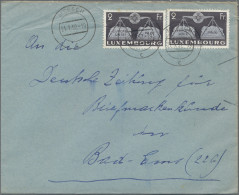 Luxembourg: 1946/1963, Lot Of 20 Covers/cards, Mainly Commercial Mail To Germany - Covers & Documents