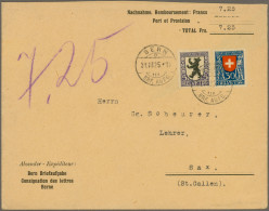 Schweiz: 1915/1960 Pro Juventute: 32 Briefe Und Karten Mit Pro Juv.-Frankaturen, - Verzamelingen