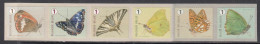 2015 Belgium Butterflies Complete Strip Of 10  MNH @ BELOW FACE VALUE - Unused Stamps