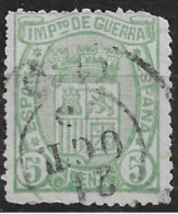 ESPAÑA 1875 - Escudo De España Sello  5 C. Edifil  154 - Gebruikt