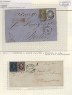 Sachsen - Marken Und Briefe: 1839/81, Spezial-Kollektion Der Entwertungen Von "S - Sachsen