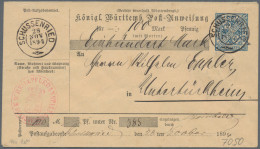 Württemberg - Postanweisungen: 1894/1904, Posten Mit 76 Sauberen Gebrauchten Pos - Other & Unclassified