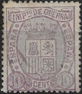 ESPAÑA 1875 - Escudo De España Sello  10 C. Edifil  155 (0) - Oblitérés