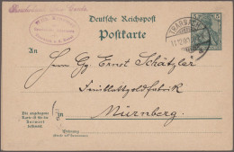 Delcampe - Deutsches Reich - Ganzsachen: 1900/1922, Saubere Sammlung Von 196 Fast Nur Gebra - Autres & Non Classés