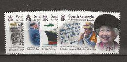 2015 MNH South Georgia  Mi 660-63 Postfris** - Georgia Del Sud