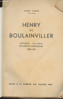Henry De Boulainviller, Historien, Politique, Philosophe, Astrologue 1658-1722 - Simon Renée - 0 - Biografie
