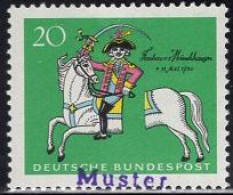 GERMANY(1970) Baron Von Munchhausen. MUSTER (specimen) Overprint. Scott No 1020. - Autres & Non Classés