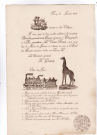 VP 95  VIEUX PAPIERS SOCIETE NORMANDE  D ETHNOGRAPHIE LE VIEUX ROUEN SEINE MARITIME   1912 TRAIN GIRAFE - Autres & Non Classés