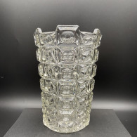 SKLO UNION LIBOCHOVICE Vase Cristal De Bohême 1950 Ht 18cm  #240069 - Vasi